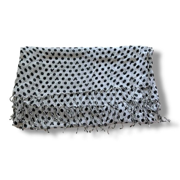 Disney Accessories - Disney Polka Dots Scarf 71” X 18” Rectangular Black Mickey Heads